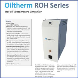 Oiltherm ROH hot oil temperature controllers specification