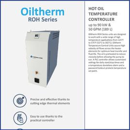 Oiltherm ROH hot oil temperature controllers brochure