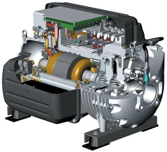 Variable-Speed Chiller Compressor